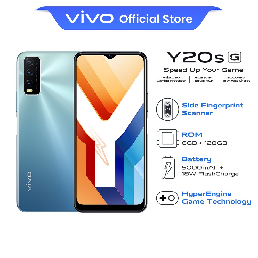 Vivo Ys G Smartphone Speed Up Your Game 6gb 128gb 6 51 Lcd 5000mah 18w Fastcharge Shopee Malaysia