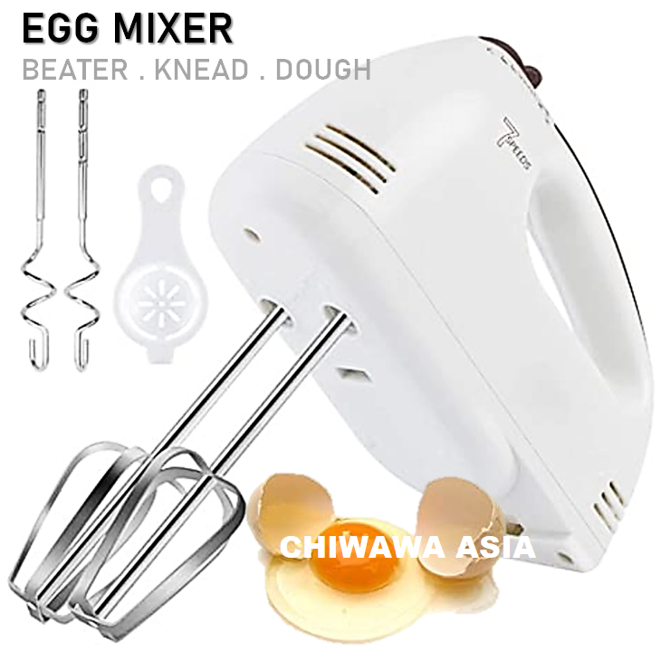 7 Speed Electric Hand Mixer Egg Beater Blender Grinder Processor Dough Whisk Mesin / Pengadun Bancuh Telur