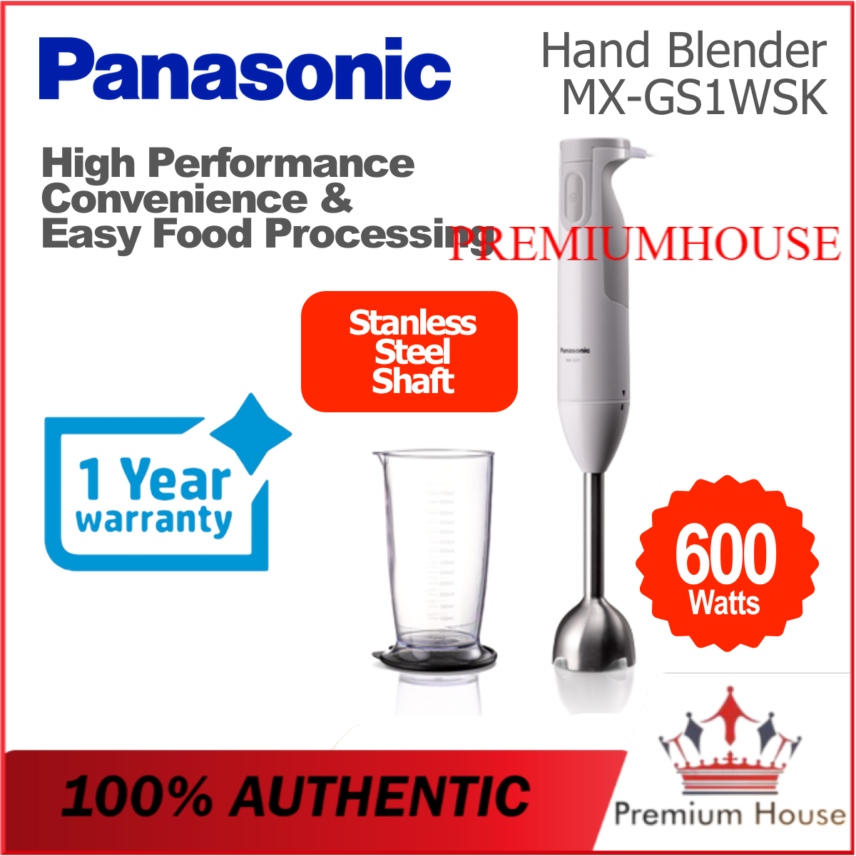 Panasonic Hand Blender Stick MXGS1 MXGS1WSK Shopee Malaysia