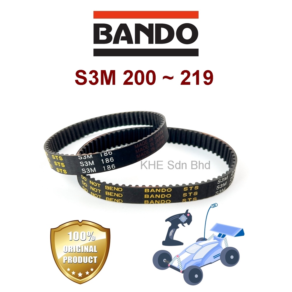 RC Car Belt S3M 201 204 207 210 213 219 Bando Timing Belt (made in
