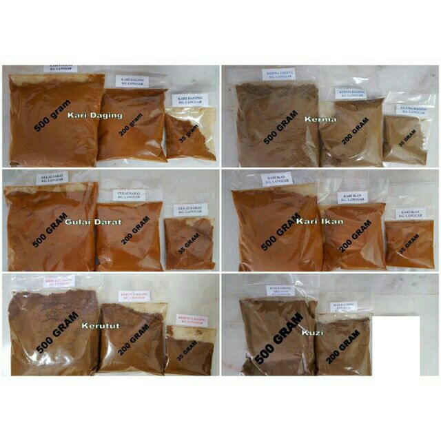 REMPAH RATUS GULAI 100G DARI KELANTAN
