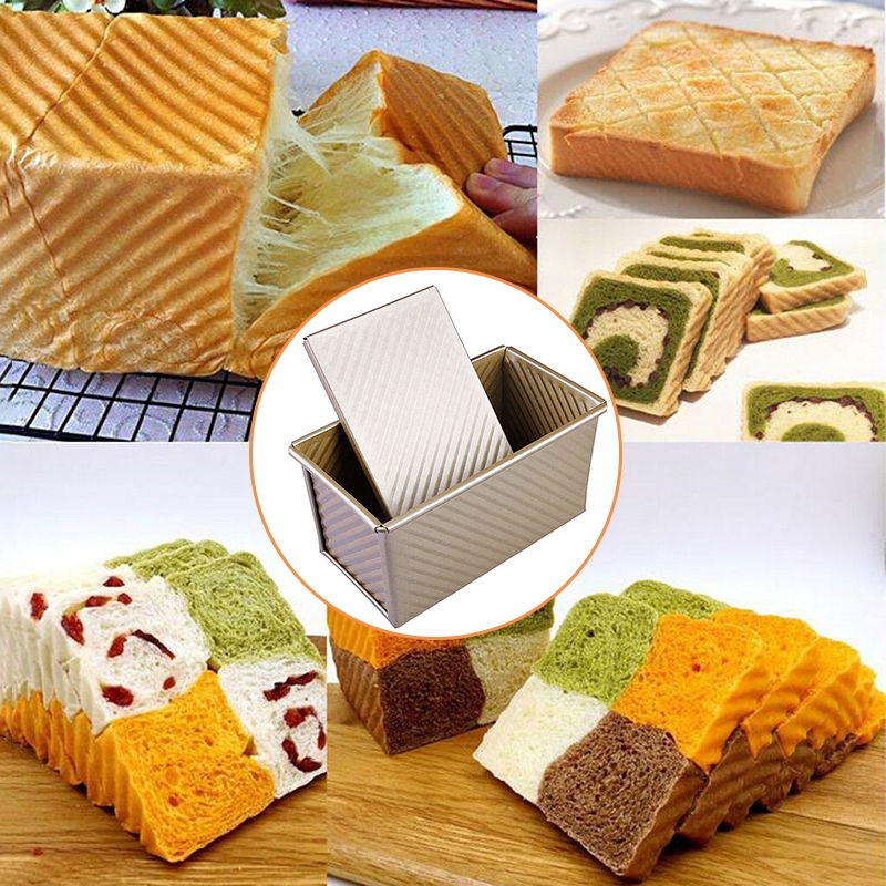 Details about   Non-Stick Bread Loafs Meatloaf Pan With Lid Toast Mold Kitchen Bakeware Duable 