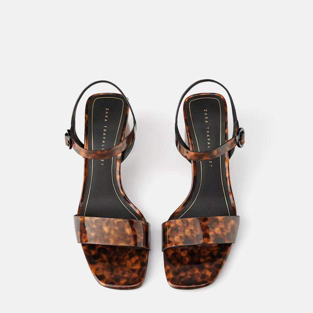 zara leopard sandals