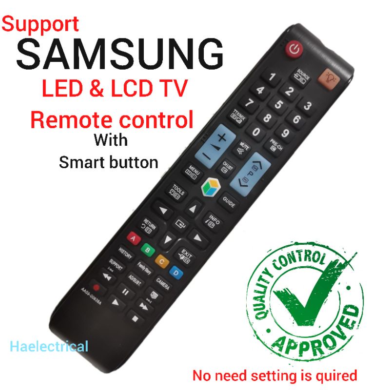 Samsung TV Remote control for Plasma tv LED& LCD tv | Shopee Malaysia