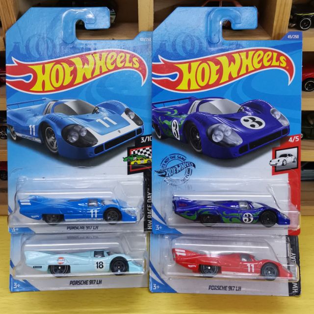 hot wheels porsche 917 lh blue