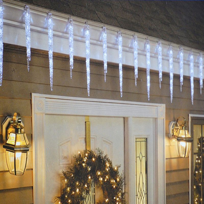 outdoor christmas icicle lights