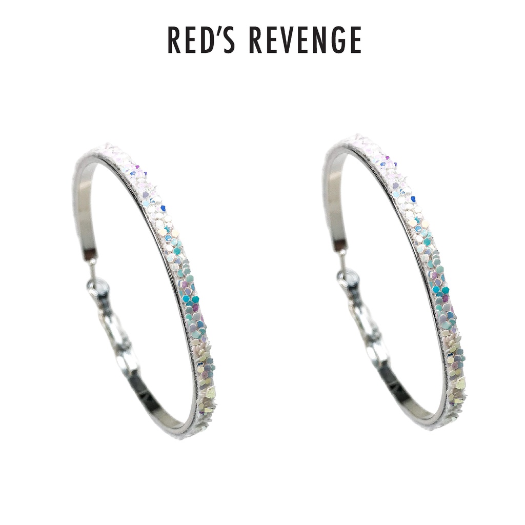 Red's Revenge Shining Glitter Hoop Earrings