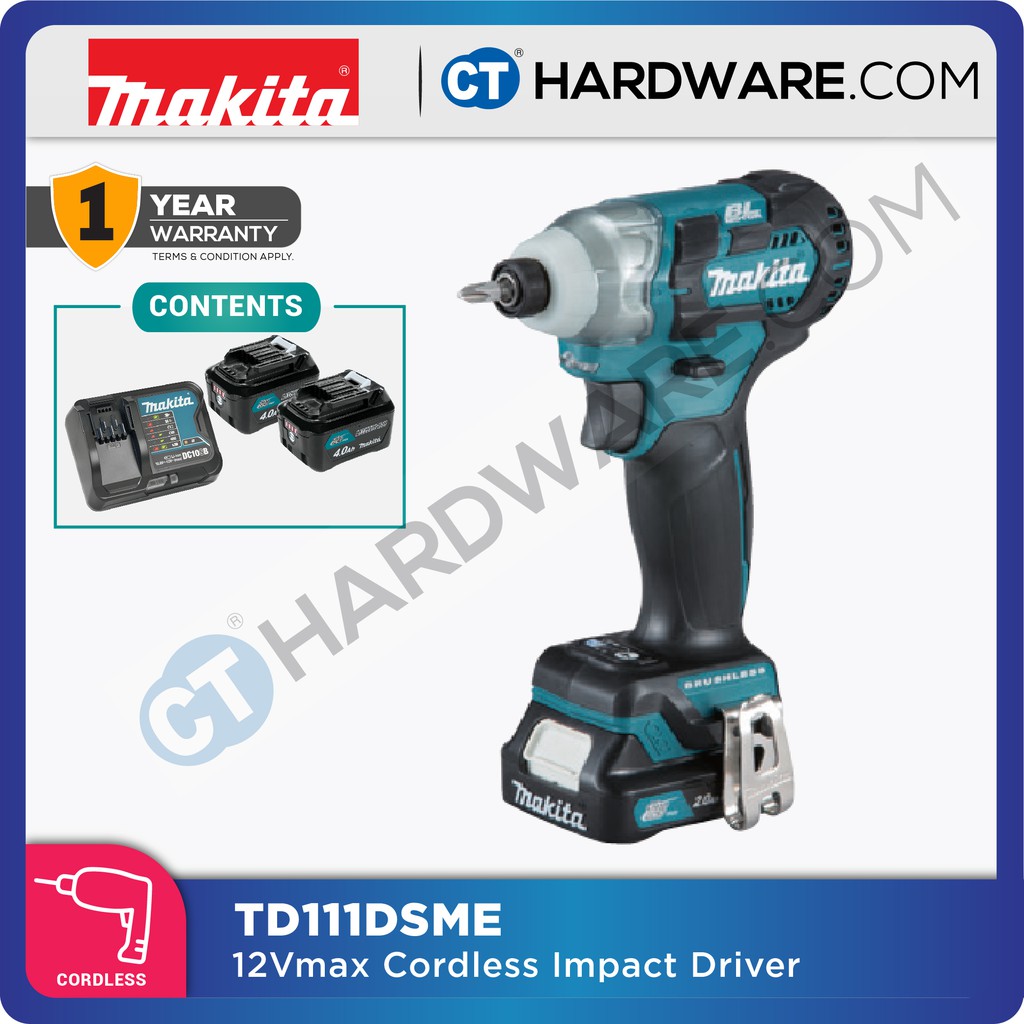 MAKITA TD111DZ / TD111DWAE / TD111DSME CXT CORDLESS BRUSHLESS IMPACT ...