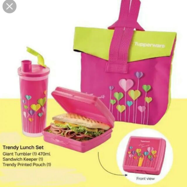 lunch keeper set with bag tupperware