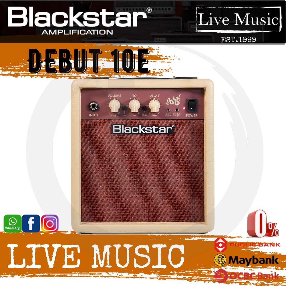 BLACKSTAR DEBUT 10E 10-watt Electric Guitar Combo Amplifier ...