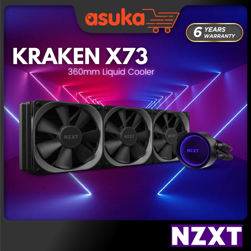NZXT Kraken X73 360mm High Performance AIO Liquid CPU Cooler