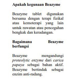 ubat bengkak gusi sakit gigi ubat surut bengkak papain beazyme tab