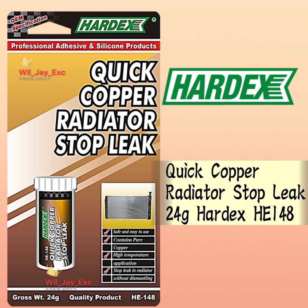 HARDEX HE148 QUICK COPPER RADIATOR STOP LEAK 24g HE148 | Shopee Malaysia