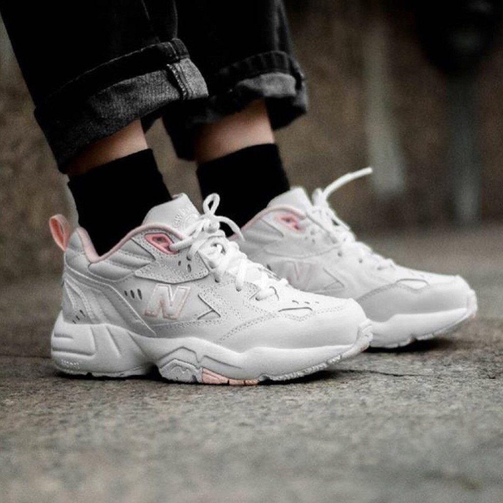 new balance 608 white pink