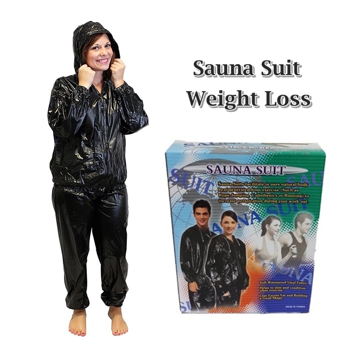 running in a sauna suit