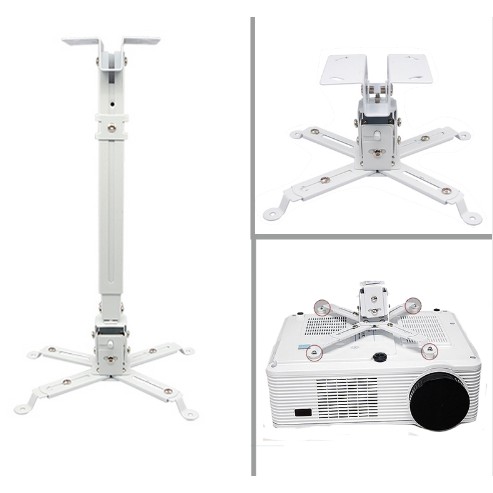 Universal Ceiling Projector Mount Adjustable, Projector Wall Mount Universal (Black) 30kg Max Capacity | 43-64cm | Heavy Duty, Easy Set-up, For BenQ