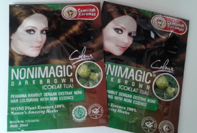 BSY Noni Magic Dark Brown Shampoo 1 box (20ml X 12 sachets) | Shopee  Malaysia