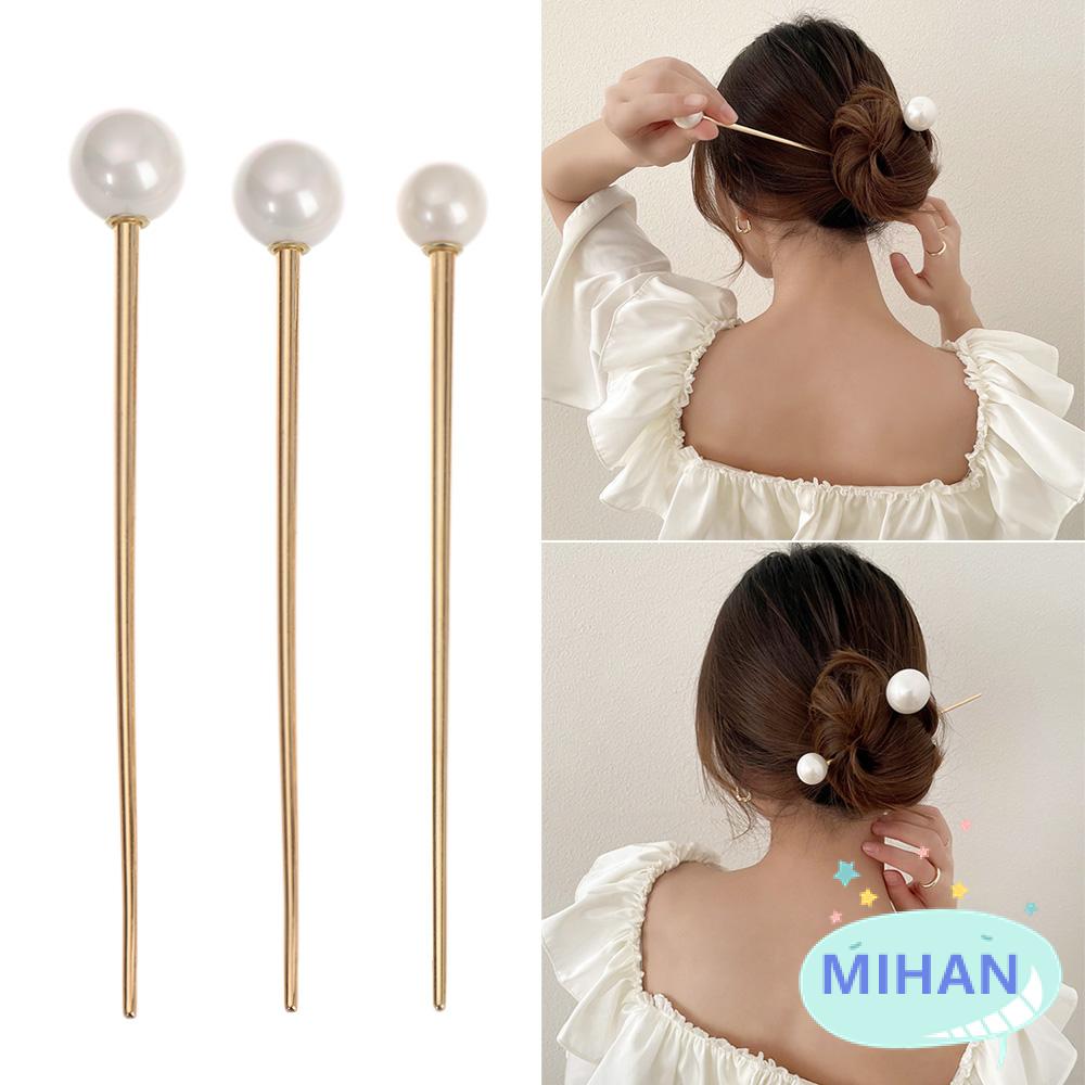 MIHAN Fashion Hair Comb Delicate Hair Clip Hair Pin Pearl Elegant Women  Girls Metal Acrylic Hair Accessories | Shopee Malaysia