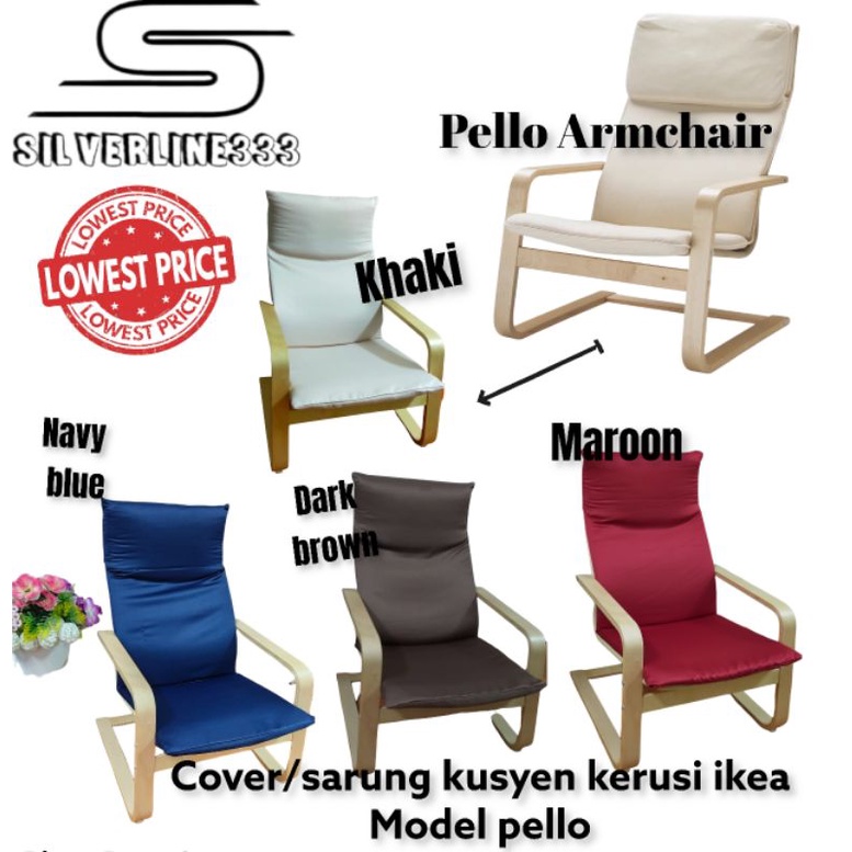 READY STOCK PELLO ARMCHAIR COVER,Holmby natural IKEA Shopee Malaysia