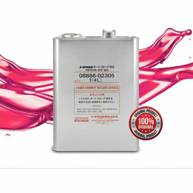 TOYOTA ATF WS AUTOMATIC TRANSMISSION FLUID 4 LITRES 0888602305 Shopee Malaysia