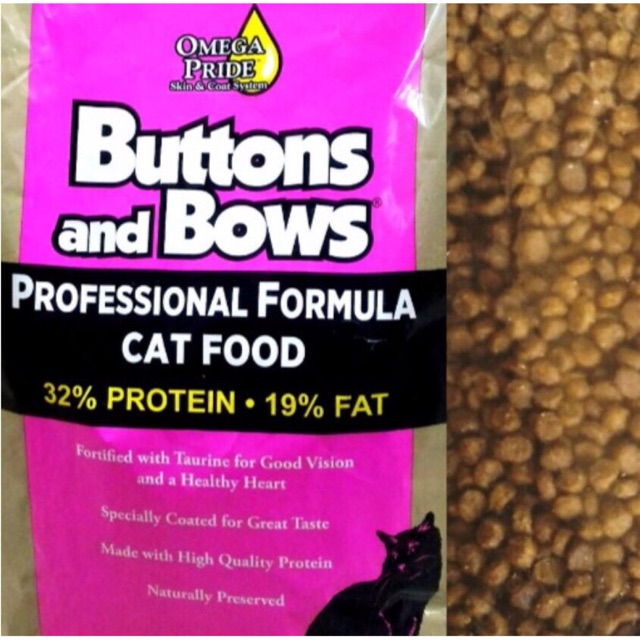 Cat Food Buttons And Bows Repack 1kg Shopee Malaysia