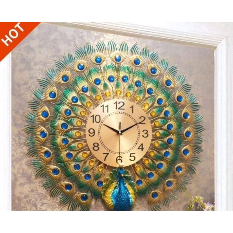 peacock wall clock 60*60cmpeacock wall clock 70*70cm Shopee Malaysia