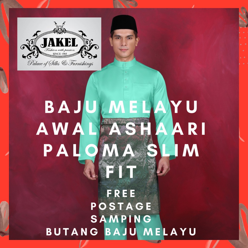 Buy [DIRECT HQ] JAKEL BAJU MELAYU AWAL ASHAARI PALOMA SLIM FIT 