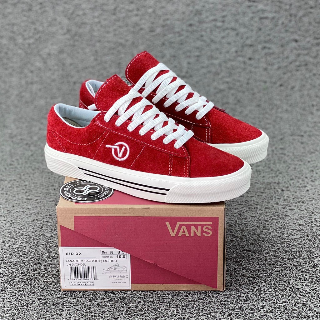 vans sid dx red
