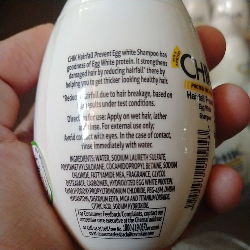 Chik Protein Solutions Hairfall Prevent Egg White Shampoo, 57 OFF