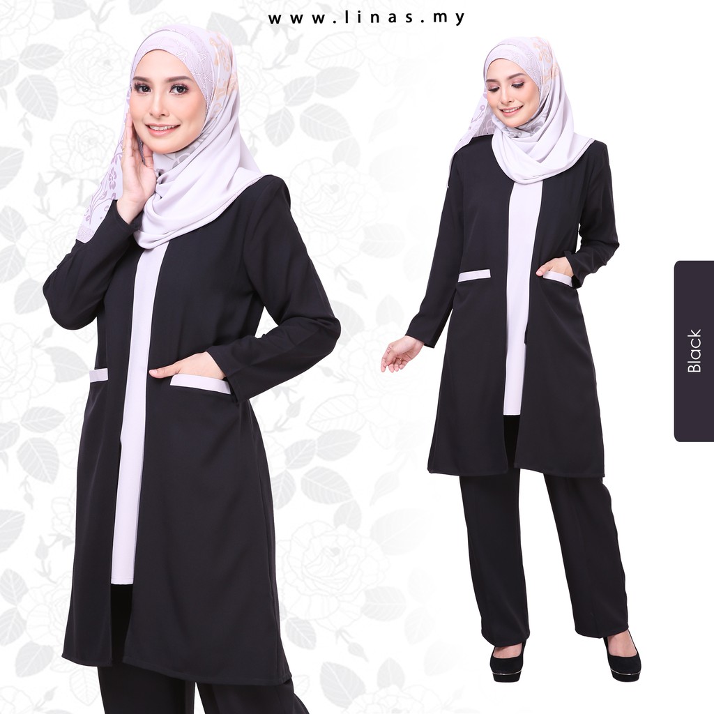 NAFEESA SUIT ( TOP+PANT) SUIT MUSLIMAH EXCLUSIVE, SUIT MUSLIMAH, SET BAJU SELUAR, SUIT FASHION