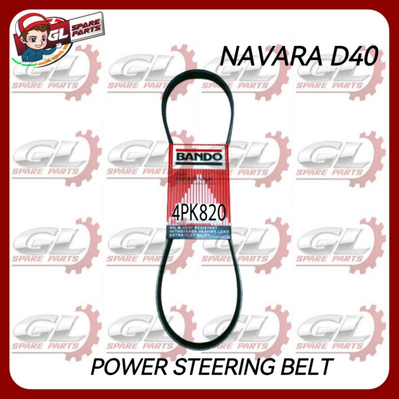 BANDO ORIGINAL FAN BELT (4PK820) NISSAN NAVARA D40 POWER STEERING BELT