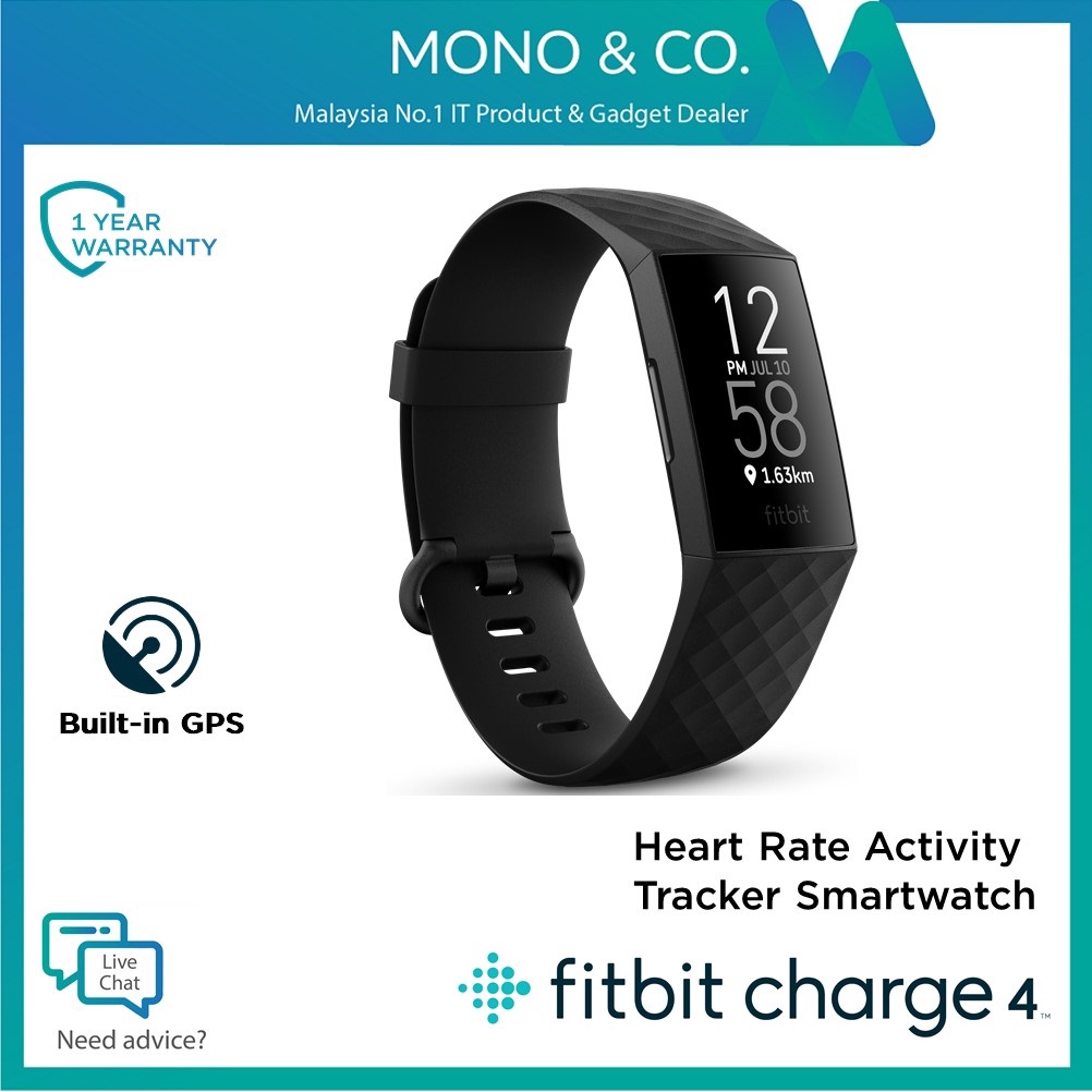 fitbit with gps and heart rate