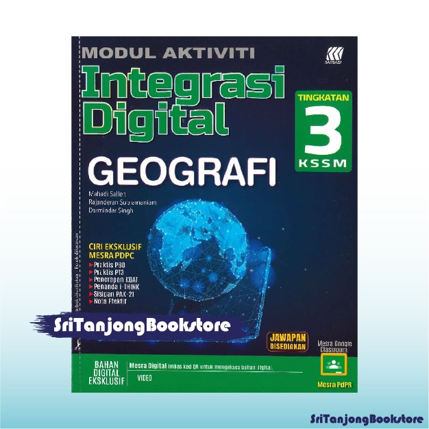 Sri Tanjong Sasbadi Buku Latihan Modul Aktiviti Integrasi Digital Geografi Tingkatan 3 Edisi Terbaru 2022 Shopee Malaysia