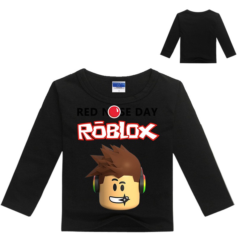 Roblox Red Nose Day Kids Boy Long Sleeve T Shirt Sweatshirt - 