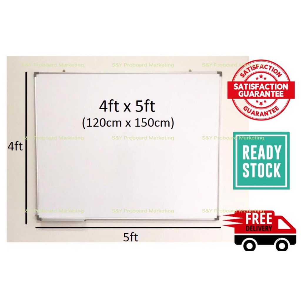 Whiteboard Size 4x5 ft White Board Shopee Malaysia