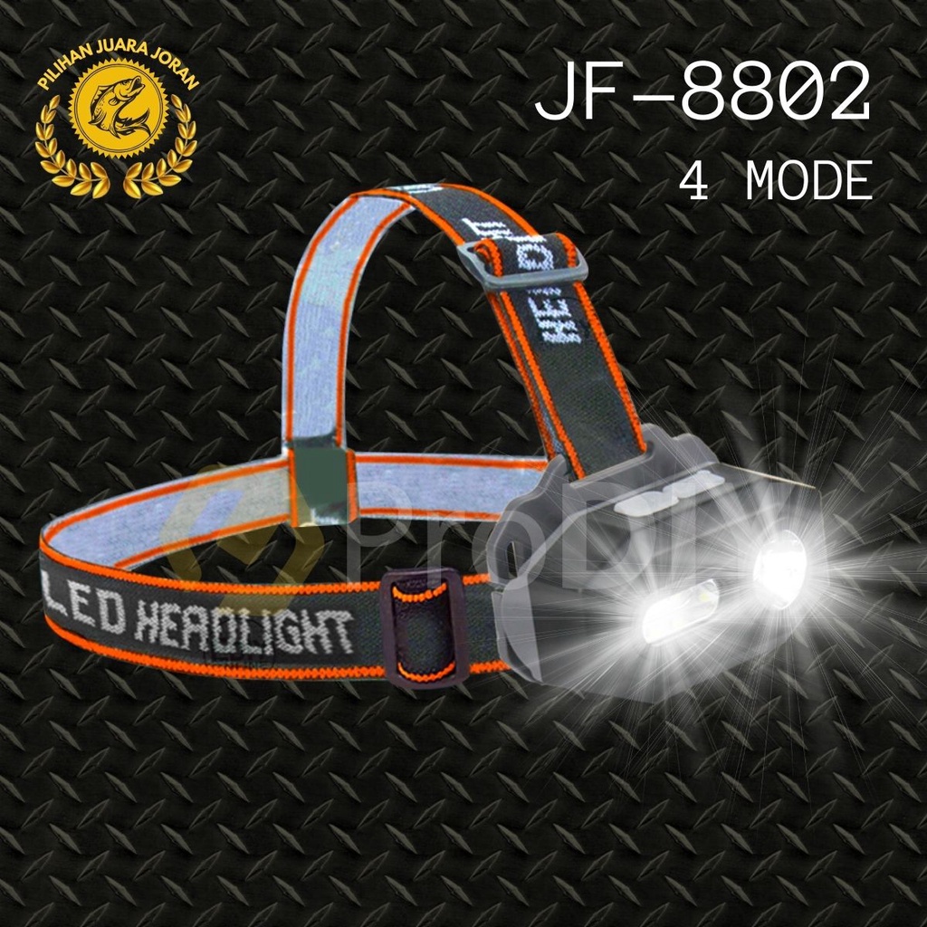 P30 LED+SMD High Brightness Fishing/Hunting/Camping Rechargeable Headlamp Lampu Kepala Terang ( JF-8802 / JF-8803 )