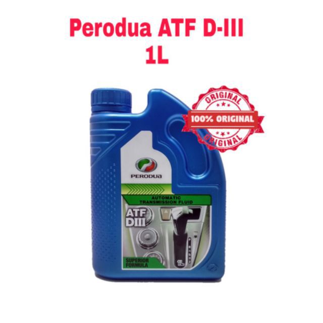 Perodua ATF D-III Gear Oil 1L Viva Kenari Kelisa Myvi 1.3 