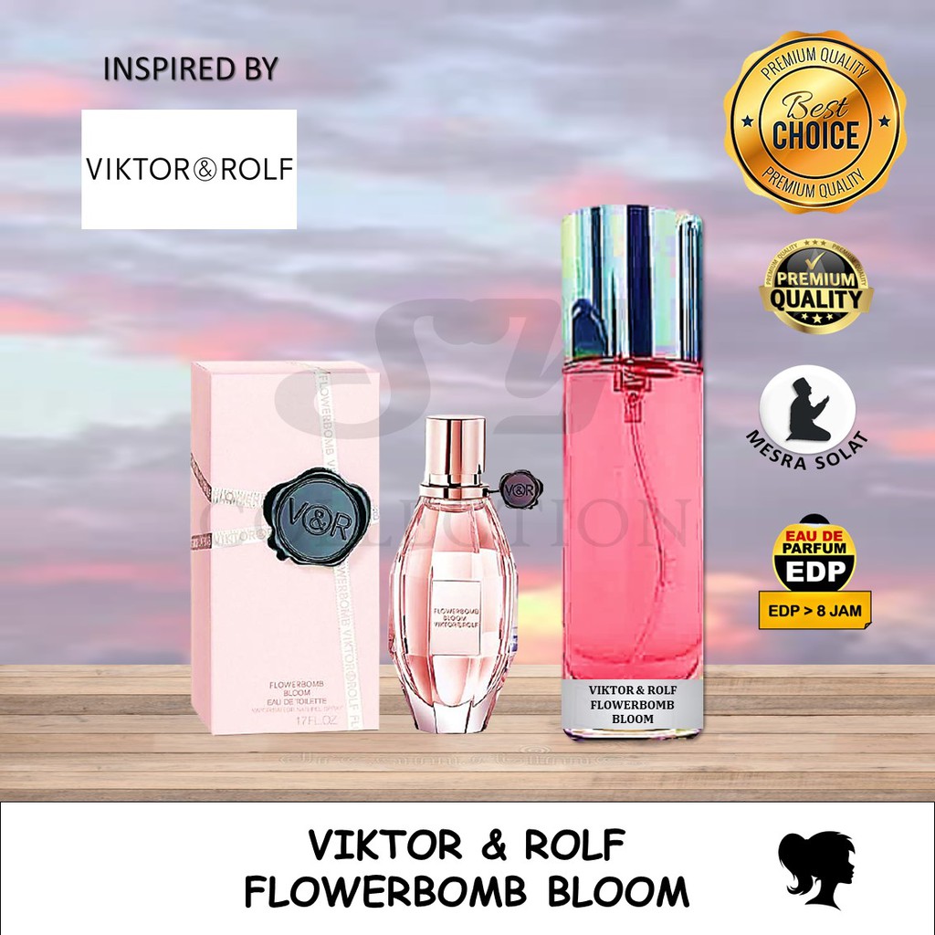 LONG LASTING PERFUME ORIGINAL EDP INSPIRED BY VIKTOR&ROLS FLOWERBOMB