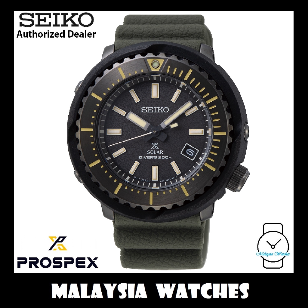 Seiko Prospex Tuna Solar STREET SERIES SNE543P1 Diver's 200M Military Green  Silicone Strap Gents Watch | Shopee Malaysia