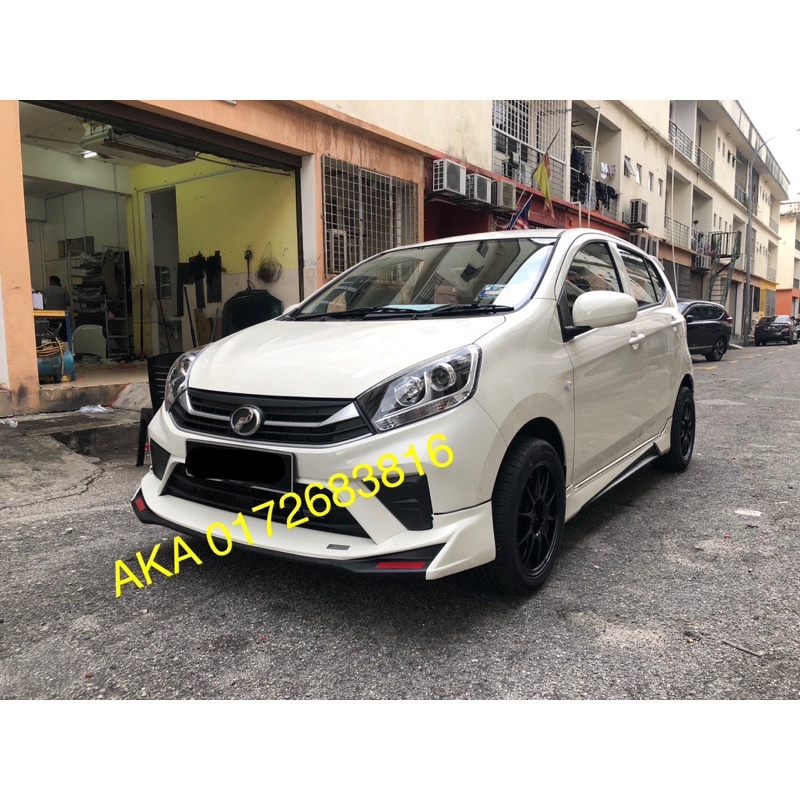 Perodua Axia 2019 2022 Bodykit Drive68 With Paint
