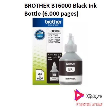 Brother Ink Bt6000bk For Printer Black Shopee Malaysia