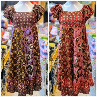  BAJU  BATIK  BAJU  DRESS BAJU  BATIK  TIDUR FREE SIZE GOOD 