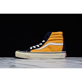 black and yellow vans high tops