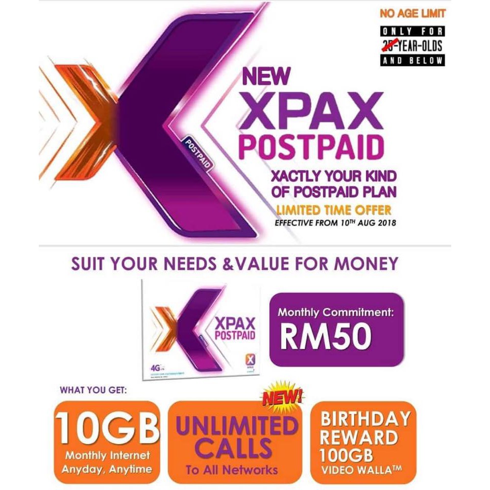 (CHANGE PLAN) Celcom RM50 Unlimited Call + 10gb Data ...