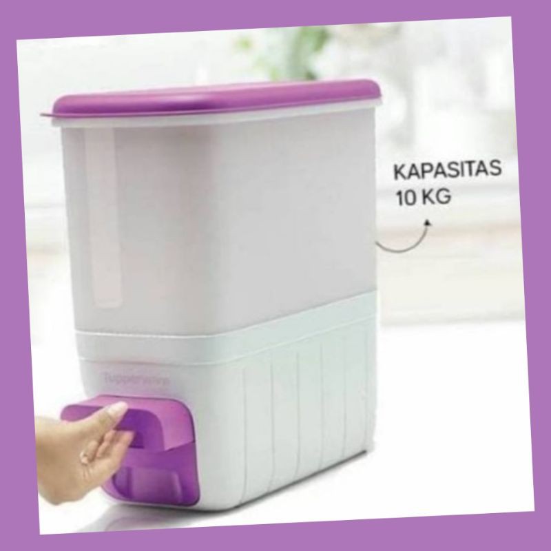 TUPPERWARE Rice Smart Ricesmart Purple Pink Berries Bekas Beras Ricesmart