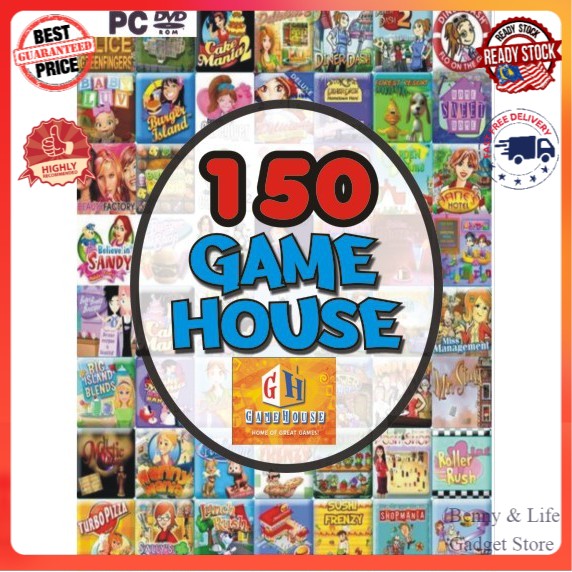 Gamehouse Games Collection 150 Great Games Offline With Dvd Pc Games Shopee Malaysia