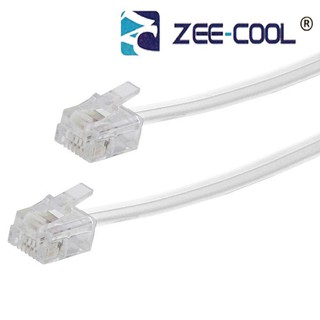 原装Zee-Cool 2/3/5 10/15/20米 电话线6P2C RJ11 DSL 适用干家用电话/解调器/传真/等等