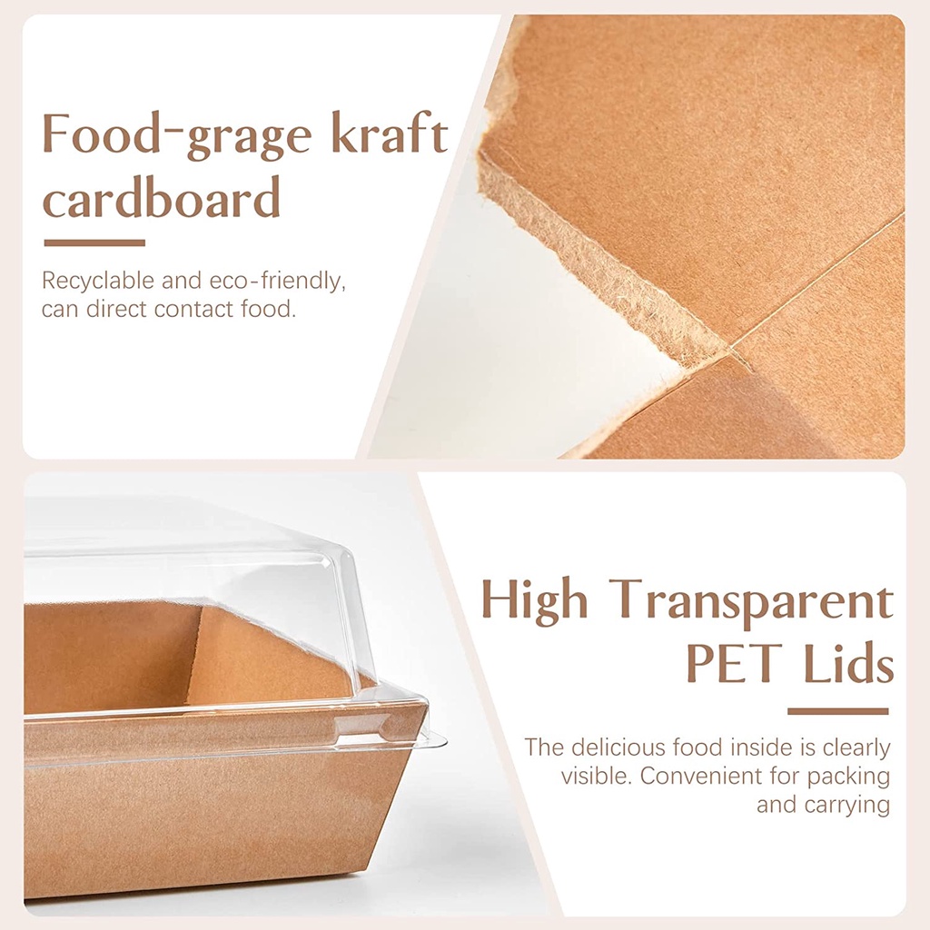 WT Cake Box/4 Inch Kraft Box / Cake Paper Box / Food Box / Packaging
