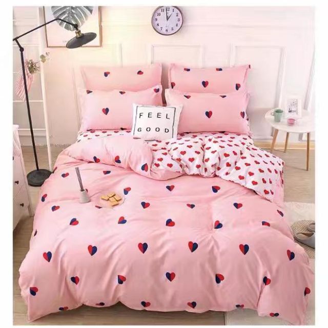 SmartlivingPro 5in1 High Quality Fitted Bedsheet With Comforter Set