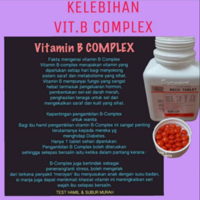 Lihat Manfaat Vitamin B Complex Untuk Wanita 